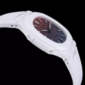Patek Philippe Nautilus 5711 Tiffany AET Ceramic White Replica Watch 40mm (7)