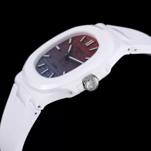 Patek Philippe Nautilus 5711 Tiffany AET Ceramic White Replica Watch 40mm (7)