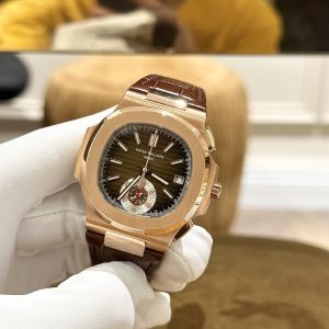 Patek Philippe Nautilus 5980 Replica Watches Best Quality Brown Color 40mm