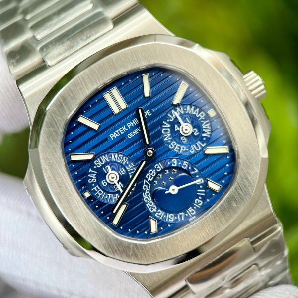 Patek Philippe Replica Watches Nautilus 5740 Blue Dial PPF Factory 40mm (6)
