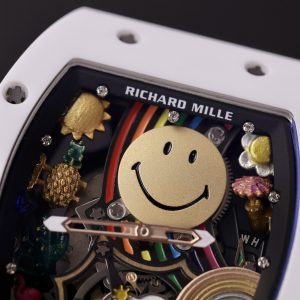 Richard Miller RM88 Smiley Replica Watches Black Color 42mm (8)