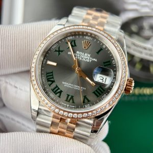 Rolex DateJust 126231 Customs Bezel Moissanite Diamonds VS Factory 36mm (1)