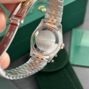 Rolex DateJust Chocolate Dial Diamonds Bezel Replica Women's 31mm (2)