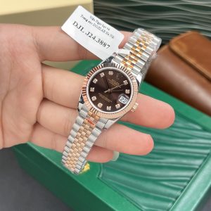 Rolex DateJust Gold Wrapped Chocolate Dial GM Factory 31mm (1)