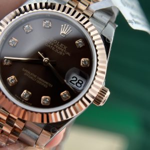 Rolex DateJust Gold Wrapped Chocolate Dial GM Factory Best Replica (7)