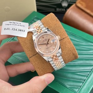 Rolex DateJust Gold Wrapped Sundust Pink Dial GM Factory 31mm (1)