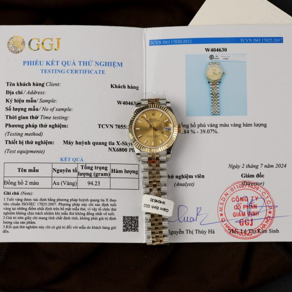 Rolex DateJust Gold Wrapped Yellow Champagne Dial GM Factory (2)