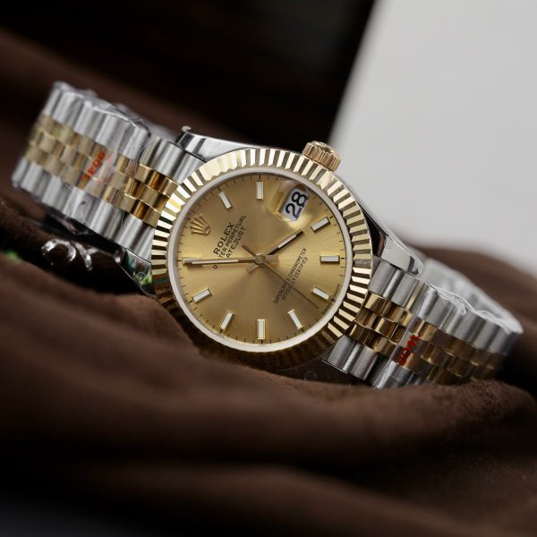 Rolex DateJust Gold Wrapped Yellow Champagne Dial GM Factory (2)