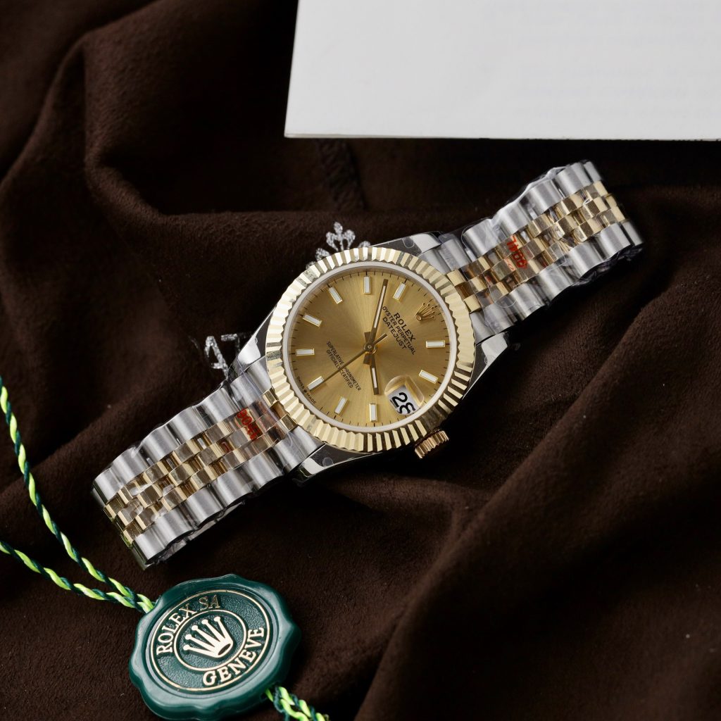 Rolex DateJust Gold Wrapped Yellow Champagne Dial GM Factory (2)