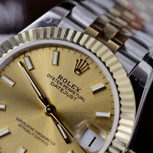 Rolex DateJust Gold Wrapped Yellow Champagne Dial GM Factory (2)