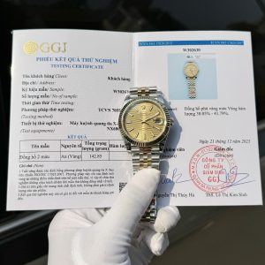 Rolex DateJust Gold Wrapped Yellow Fluted Dial GM Factory 41mm (6)