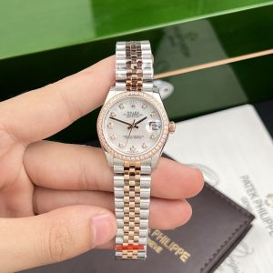 Rolex DateJust Mother Of Pearl Dial Demi Rose Gold Women's 31mm (1)