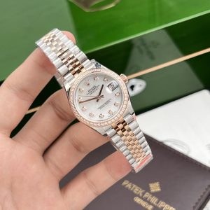 Rolex DateJust Mother Of Pearl Dial Demi Rose Gold Women's 31mm (1)