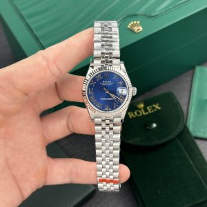 Rolex DateJust Women Blue Numeral Dial Replica Watch EW 31mm (3)