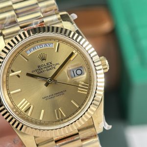 Rolex Day-Date 228238 Replica Watches Yellow Champange Dial GM Factory (5)