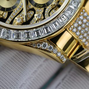 Rolex Daytona Eye Of Tiger Gold Wrapped Customs Moissanite Diamonds (13)