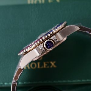 Rolex GMT-Master II Custom CZ Diamonds Fake Watch TW Factory 40mm (11)
