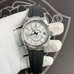 Rolex Sky-Dweller 336239 White Dial Replica Watches 42mm (5)