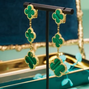 Van Cleef & Arpels Alhambra Women Earrings 18K Gold Custom (2)