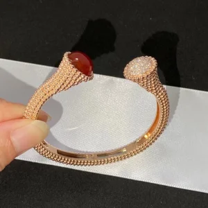 Van Cleef & Arpels Perlée Couleurs Bracelet Custom Diamond 18K Rose Gold (2)