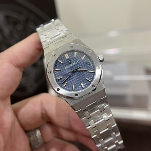 Audemars Piguet Royal Oak 77351ST Blue Dial Best Replica Watch 34mm (1)