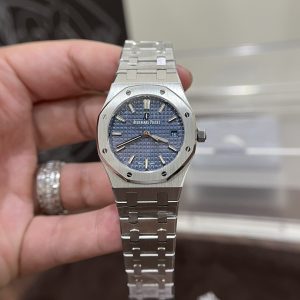 Audemars Piguet Royal Oak 77351ST Blue Dial Best Replica Watch 34mm (1)