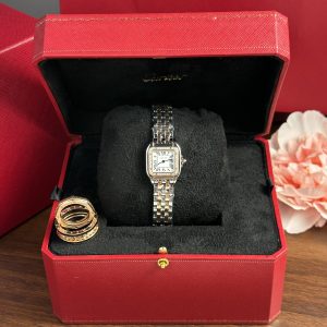Cartier Panthere Womens Demi Rose Gold Replica Watches 23x30mm (1)