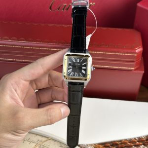 Cartier Santos Dumont Large Demi Gold Replica Watch Best Quality (3)