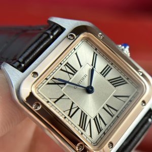 Cartier Santos Dumont Small Size Demi Best Replica F1 Factory 38x27 (6)