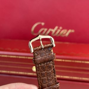 Cartier Tank Solo Extra-Large Model Best Replica Brown Leather Watch (1)