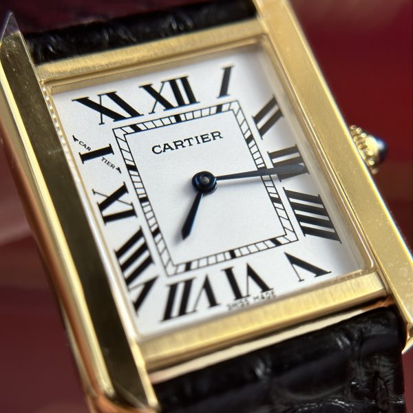 Cartier Tank Solo Yellow Gold Best Replica Watch Quartz Movement (1)