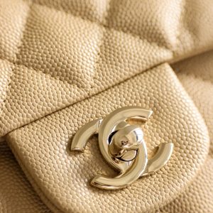 Chanel Classic Flap Mini Replica Bags Beige Colored Womens 20cm (2)