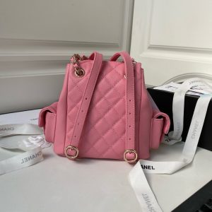 Chanel Duma Mini Backpack Pink Best Replica 21.5x19. x12cm (6)