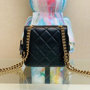 Chanel Mini Womens Replica Backpack Black Size 18x20x11 (2)