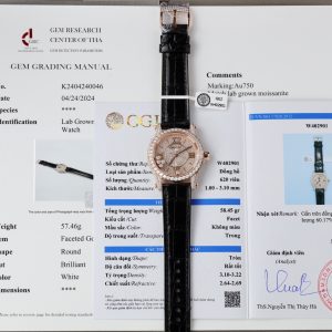 Chopard Happy Sport Custom Full Moissanite Diamonds & 18 K Gold Wrapped 32mm (2)