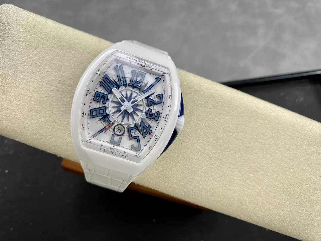 Franck Muller V45 White Ceramic Best Replica Watch ABF 45mm (4)