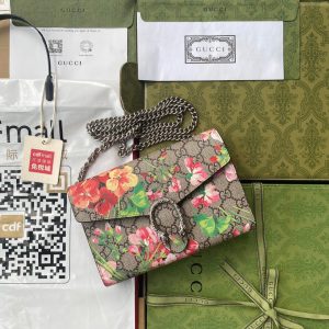 Gucci Dionysus Shoulder Womens Replica Bags Flower Pattern Size 20cm (2)