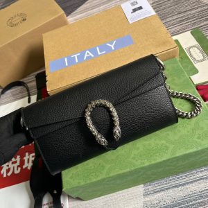 Gucci Dionysus Shoulder Womens Replica Handbags Black Size 25cm (2)