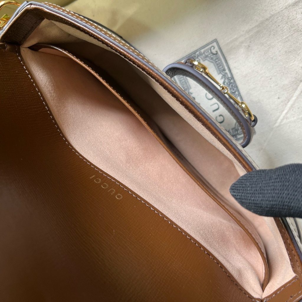 Gucci Horsebit 1955 Womens Replica Bags Brown Size 21.5x12 (2)