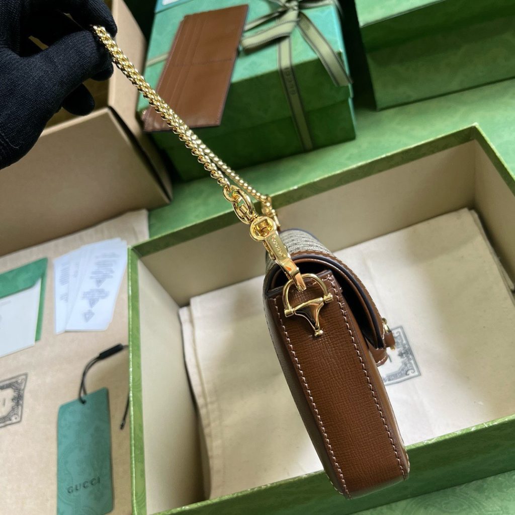 Gucci Horsebit 1955 Womens Replica Bags Brown Size 21.5x12 (2)