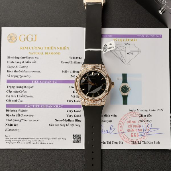 Hublot Orlinski King Gold Custom Full Natural Diamonds Best Replica 40mm