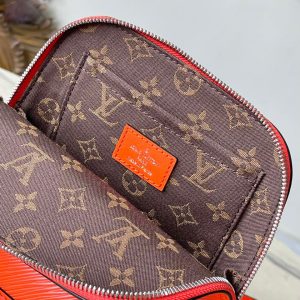 Louis Vuitton Alma Womens Replica Backpack Orange Cowhide Size 15x20x10cm (2)
