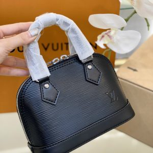 Louis Vuitton LV Alma Womens Black Replica Bags 18cm (2)