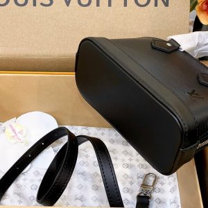 Louis Vuitton LV Alma Womens Black Replica Bags 18cm (2)