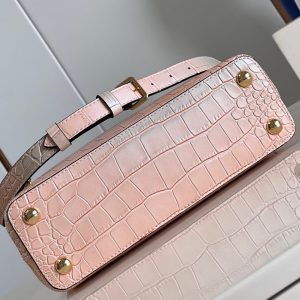 Louis Vuitton LV Capucines BB Replica Handbags Crocodile Skin Pink 27cm (2)