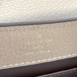 Louis Vuitton LV Capucines Womens Cowhide Replica Bags Gray Size 21cm (2)