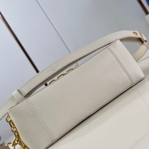 Louis Vuitton LV Dauphine Soft Womens White Replica Handbags 24x17x9cm (2)