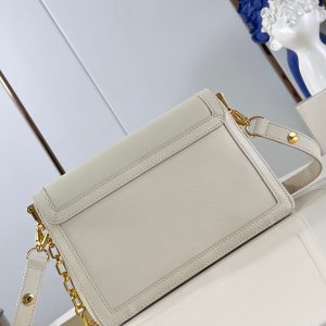 Louis Vuitton LV Dauphine Soft Womens White Replica Handbags 24x17x9cm (2)