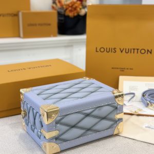 Louis Vuitton LV Petite Valise Light Blue Replica Bags 22.5x17 (2)