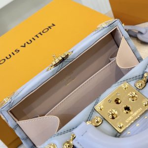 Louis Vuitton LV Petite Valise Light Blue Replica Bags 22.5x17 (2)